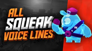 SQUEAK Voice Lines  Brawl Stars [upl. by Nnaeiluj]