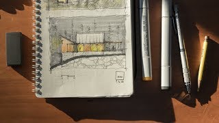 Inside My Sketchbook  An Architects Sketching Tools [upl. by Ditmore]