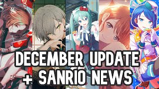 DECEMBER UPDATE  SANRIO NEWS  PROJECT SEKAI GLOBAL [upl. by Herschel]