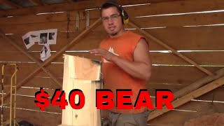 40 Chainsaw Carved bear tutorial [upl. by Noevart]