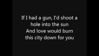 Noel Gallagher If I Had A Gun lyrics [upl. by Swope333]