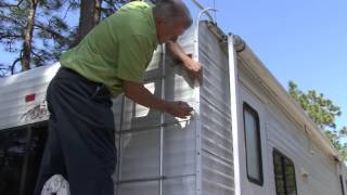 How To Reseal RV Corner Molding [upl. by Leahcimdivad]