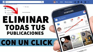 Cómo ELIMINAR todas tus PUBLICACINES en FACEBOOK desde el celular 🤪 [upl. by Uphemia]