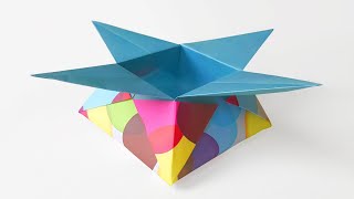 Comment faire une BOITE FACILE en ORIGAMI [upl. by Hessler]