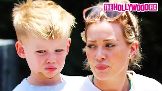 Hilary Duff Gets Mad amp Goes Off On Paparazzi While Out To Lunch With Her Son Luca Comrie In WeHo CA [upl. by Nilhtac933]