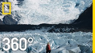 Iceland’s Glaciers  360  Into Water [upl. by Inajna]