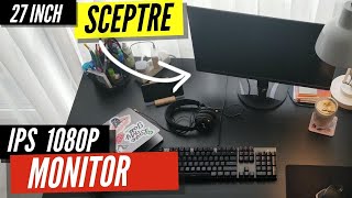 Sceptre 27 Inch Monitor 75hz Unboxing and Setup [upl. by Enomas299]