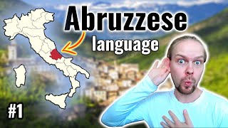 Abruzzese Dialect  Can Catalan French Spanish and Latin speakers understand it  1 [upl. by Rexer535]