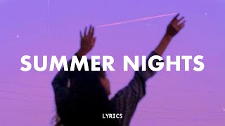 Snøw Laeland amp Skinny Atlas  Summer Nights Lyrics [upl. by Anamuj931]