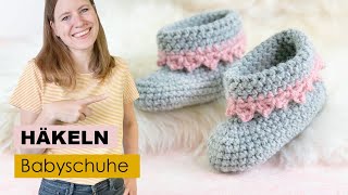 Babyschuhe häkeln [upl. by Otrevogir168]