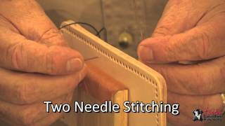 Hand Stitching Leather Techniques [upl. by Alveta]