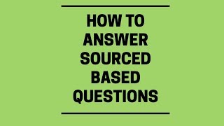 How to Answer Source Questions  ALevel History [upl. by Fanya166]