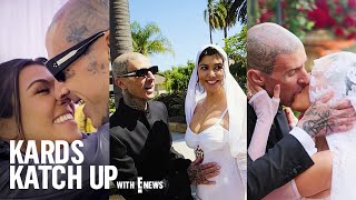 Kourtney amp Travis 3 Weddings in New Hulu Special ALL THE DETAILS  Kardashians Recap With E News [upl. by Eseuqram199]