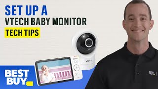 Setting Up a VTech Baby Monitor  Tech Tips from Best Buy [upl. by Keare798]