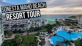 Sonesta Maho Beach Resort Tour St Maarten  Maho Beach [upl. by Lanford958]