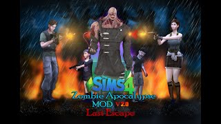 The Sims 4 Zombie Apocalypse MOD V 20 Last Escape  Release Trailer [upl. by Krause715]