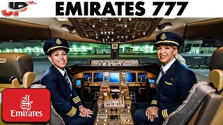 Emirates Women Pilot Boeing 777 into Quito  Cockpit Views [upl. by Letsirk699]