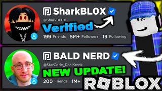 VERIFICATION BADGE UPDATE HOW TO GET ONE ROBLOX [upl. by Gaul]