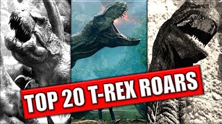 20 Best TRex Roars 19332018  Evolution [upl. by Ednew]