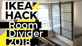 Studio Apartment Room Divider  IKEA HACK [upl. by Sadoc929]