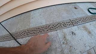 DIY  NDS Channel Drain  Review amp Installation with Pavers [upl. by Elimay]