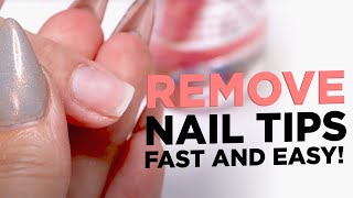 The Best and Safest Way to Remove Nail Tips [upl. by Aden958]