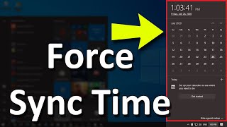 How to Force Windows 10 Time to Sync with a Time Server [upl. by Llenrag669]