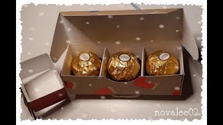 Tuto 😍 Petites Boîtes 🎄🎅 Chocolats Ferrero [upl. by Limak655]