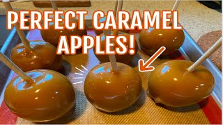 How to make PERFECT CARAMEL APPLES Tutorial  Recipe [upl. by Fleeta]