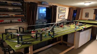 Lionel Layout Expansion 2 Menards Track Install [upl. by Barbour]