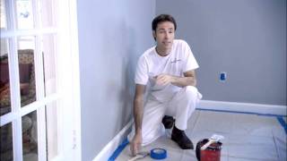 Painting the Baseboards  Benjamin Moore [upl. by Anilehcim424]