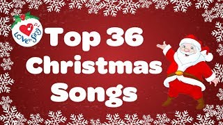 Top 36 Popular Christmas Songs and Carols Playlist 🎅 [upl. by Lazaruk]