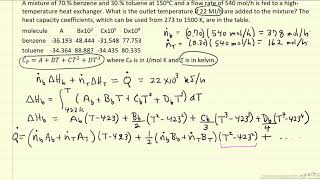 Use Heat Capacity to Calculate Outlet Temperature [upl. by Denae962]