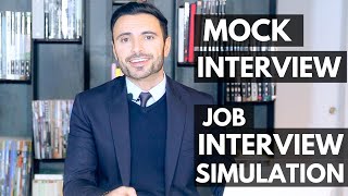 Job Interview Simulation and Training  Mock Interview [upl. by Ojeitak]