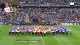 2011 UEFA Champions League Final Opening Ceremony Wembley Stadium London [upl. by Brookes]