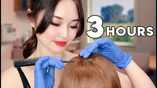 ASMR Sleep Recovery  3 Hours of Hair Treatments [upl. by Nali86]