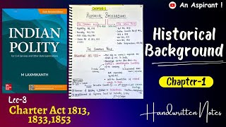 Lec3  Chapter1 Historical Background  The Company Rule Indian Polity by M Laxmikanth [upl. by Joe]