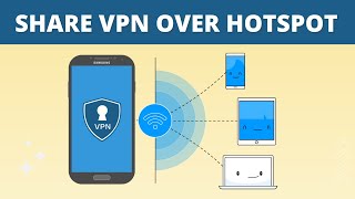 Share Androids VPN Connection via Hotspot No Root [upl. by Trab860]