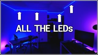 How To Install WHOLE Room RGB LEDs [upl. by Lenette605]