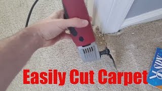 How to easily cut carpet [upl. by Auqenaj]