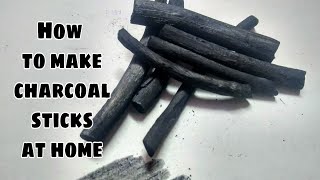 How to Make Charcoal at Home  homemade willow charcoal [upl. by Acinok]