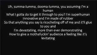 RAP GOD FAST PART  EMINEM LYRICS [upl. by Ika]