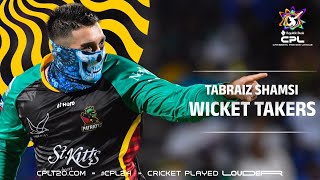 Tabraiz Shamsi top CPL wickets [upl. by Ahsinahs]