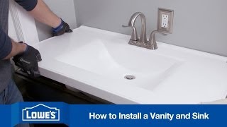 How To Install a Bathroom Vanity [upl. by Llerrehc]