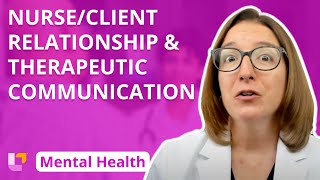 NurseClient Relationship Therapeutic Communication Psychiatric Mental Health Nursing LevelUpRN [upl. by Yvonne402]