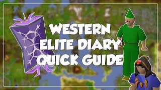 Western Provinces Elite Diary Quick Guide  Old School RunescapeOSRS [upl. by Standford184]