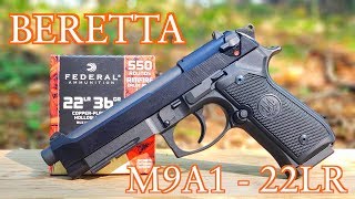 BERETTA 92FS M9A1 22LR REVIEW [upl. by Nyliret]