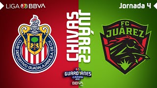 Resumen y Goles  Chivas vs Juárez  Liga BBVA MX  Guard1anes 2021  Jornada 4 [upl. by Lesiram]