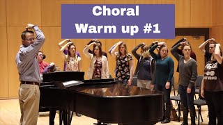 Choral Warm up 1 Full Vocal Warm up [upl. by Ellerred]