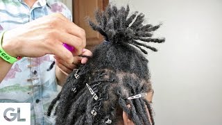 How To Twist Dreadlocks For Beginners [upl. by Pisarik]